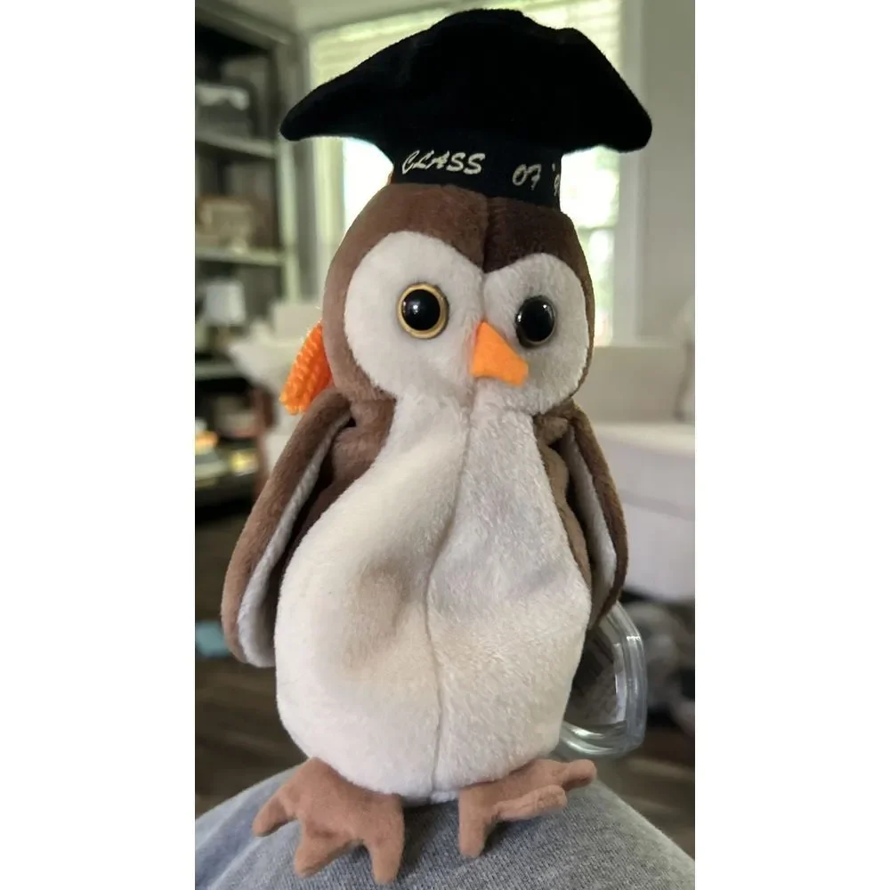 Ty Beanie Baby - Wise The Owl Class of 1998‎ w/ TAG & PROTECTOR **NEW**
